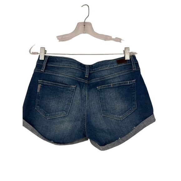 Paige Jimmy Jimmy Short Size 26 Stretch Medium Wash Cuffed - Picture 3 of 12